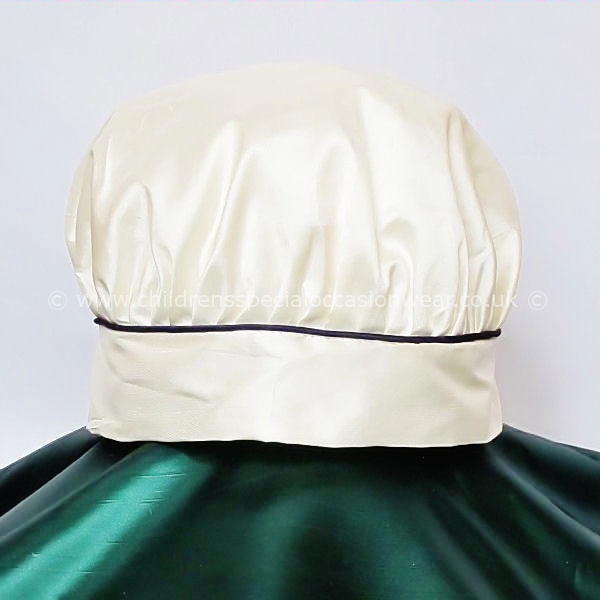 Millie Grace Silk Hat Baby Boys Christening Hat Ivory Navy